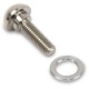 PROFILE HUB BOLTS BUTTON HEAD 3/8 TO 14MM TITANIUM