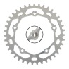 RENNEN CHAINRING 5 BOLT PENTACLE SILVER