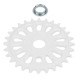 PROFILE RACING IMPERIAL SPROCKET WHITE 25T-28T