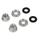 HUB AXLE ALLOY NUTS & WASHERS 3/8