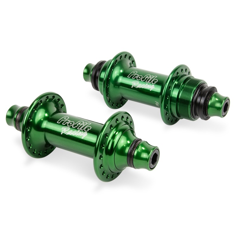 PROFILE NOMAD FREEWHEEL REAR ELITE FRONT 10MM VOLCANO HUBSET GREEN